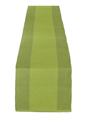 Lushomes Table Runner, For 4 Seater, Center Table, dining table decorative items, For Living Room, Cotton Dinning Coffee and Tea Table Runner, 13x51 Inches, Ribbed (Green, 13x51 Inches, Pack of 1)