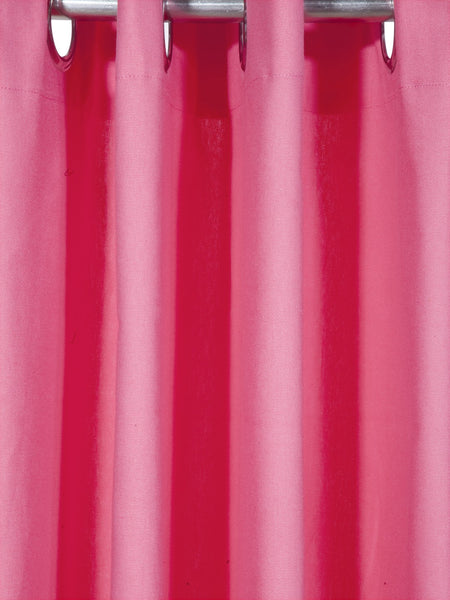 Lushomes window curtain, curtain 5 feet, Curtains for Window, Cotton Pink Rod Pocket Curtain and Drapes for Window Size: 137X213 cm (Size 4.5 FT x 7 FT, Pack of 1)