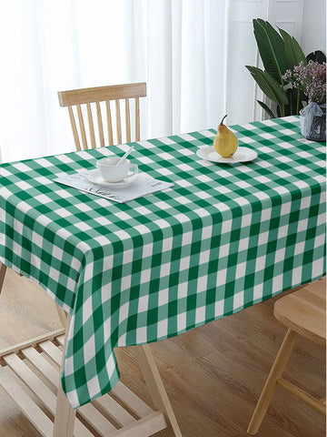 Lushomes table cover, Buffalo Checks Parrot Green Plaid Dining Table Cover Cloth, home decor items, checked table cloth, centre table cover (Size 36 x 60 Inches , Center Table Cloth)