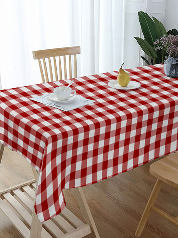 Lushomes table cover, Buffalo Checks Red Plaid Dining Table Cover Cloth Size, home decor items, checked table cloth, centre table cover (Size 36 x 60 Inches , Center Table Cloth)