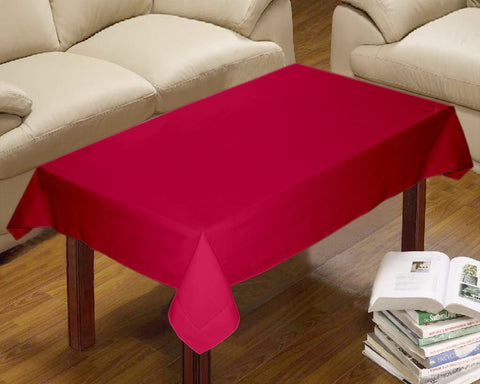 Lushomes center table cover, Cotton Pink Plain Dining Table Cover Cloth, center table cover, table cover for centre table (Size 36 x 60 Inches, Center Table Cloth)