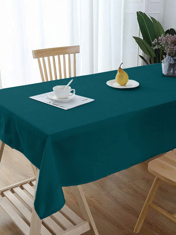 Lushomes center table cover, Royal Green, Classic Plain Dining Table Cover Cloth,  table cloth for centre table, center table cover, dining table cover (Size 36 x 60”, Center Table Cloth)