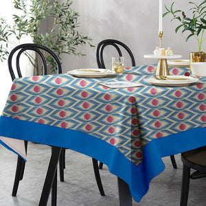 Lushomes 12 Seater Diamond Printed Dining Table Cover Cloth Linen, table cloth, table cover, dinning table cover   (Size- 120 x 70 Inches, Single Pc )