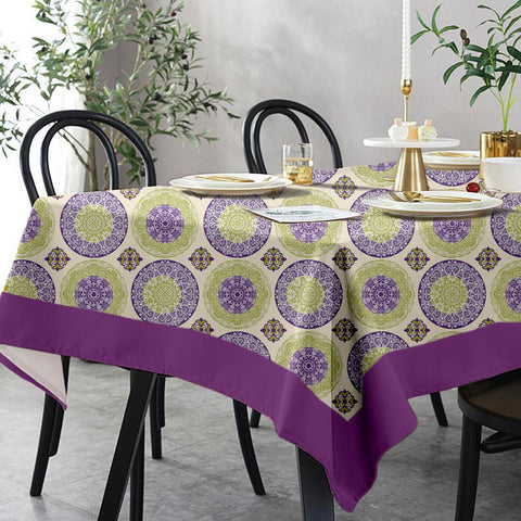 Lushomes dining table cover 6 Seater, Small Bold Printed Dining Table Cover Cloth Linen, Home Decor Items,  table cloth, table cover, dinning table cover (Pack of 1, 54x78 inches)