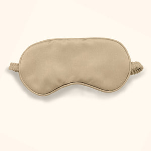 Eye Mask for Sleeping, Beige Light Blocking Sleep Mask, Soft and Comfortable Night Blindfold for Men Women, Eye Blinder for Travel/Sleeping/Shift Work/meditation (Pack of 1),